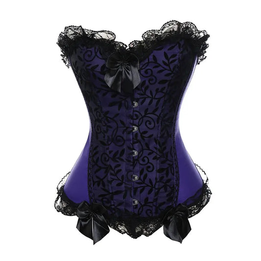 LacyNighty™ Model CT403 LORETTA LACE LINGERIE OVERBUST CORSET