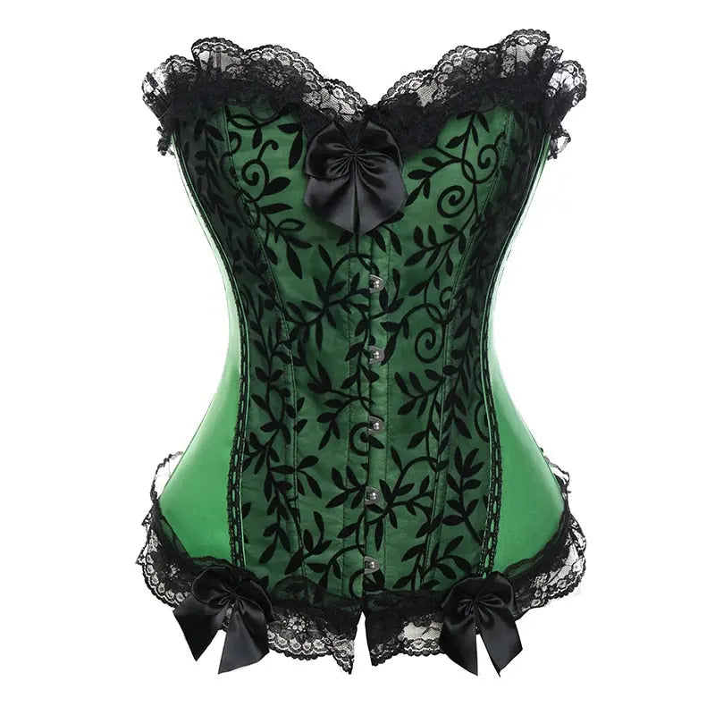 LacyNighty™ Model CT403 LORETTA LACE LINGERIE OVERBUST CORSET