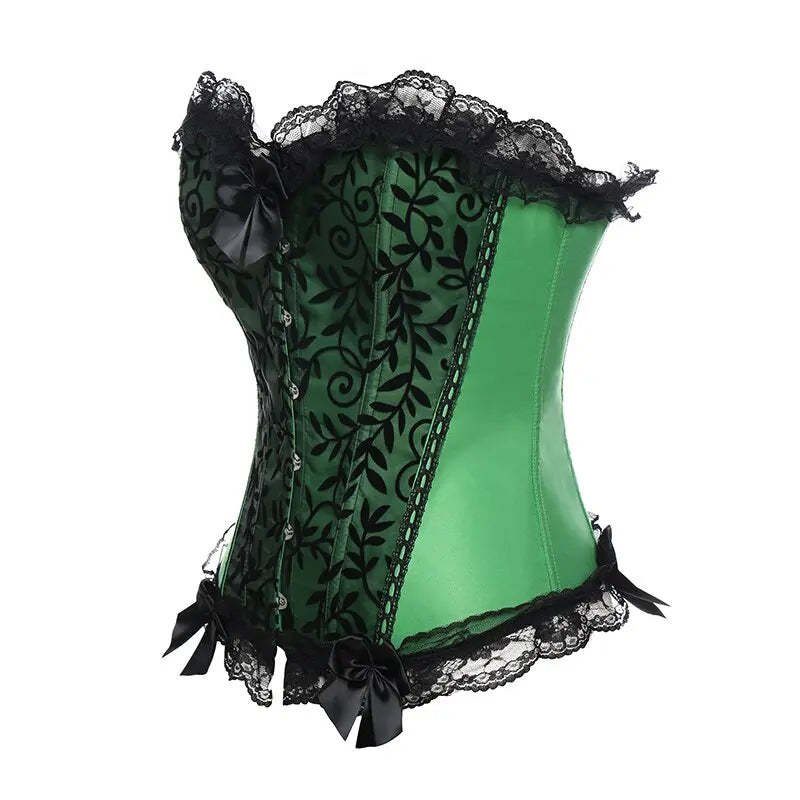 LacyNighty™ Model CT403 LORETTA LACE LINGERIE OVERBUST CORSET