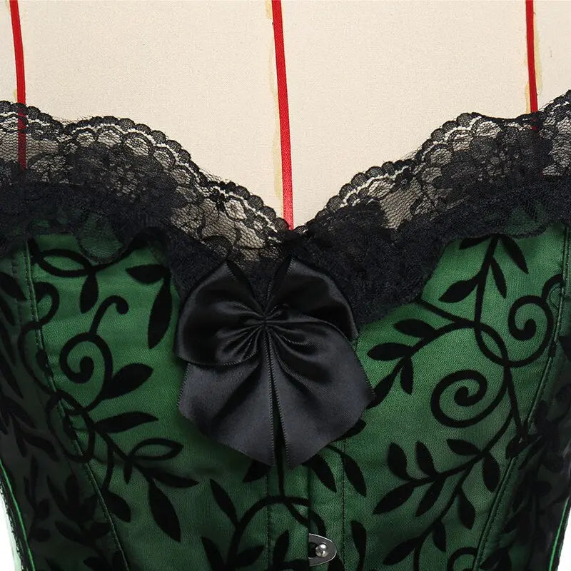 LacyNighty™ Model CT403 LORETTA LACE LINGERIE OVERBUST CORSET