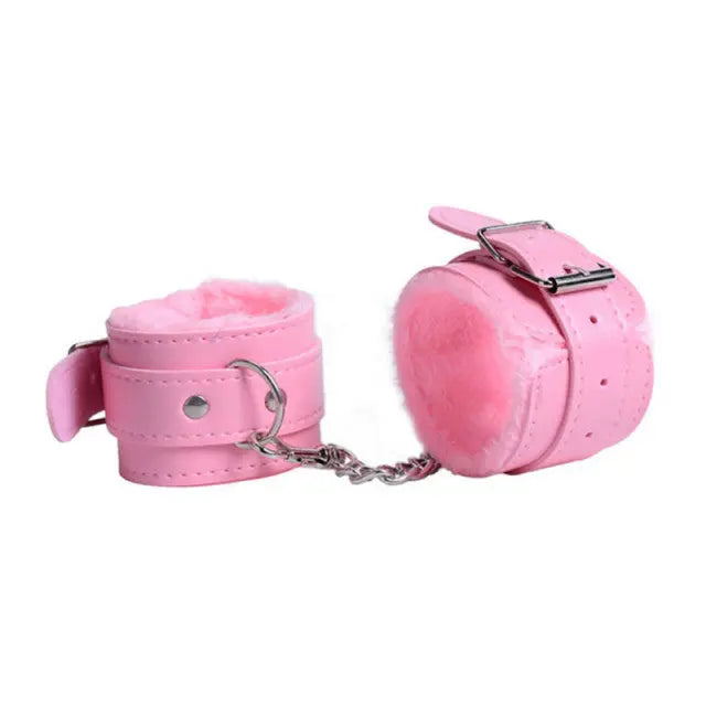 LacyNighty™ Leather Handcuffs Lavah Intimates