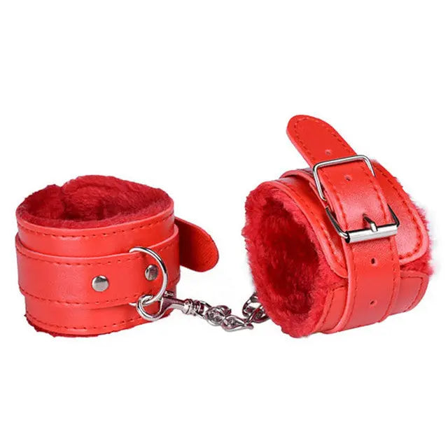 LacyNighty™ Leather Handcuffs Lavah Intimates