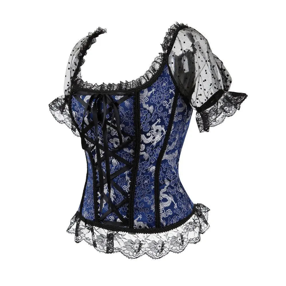 LacyNighty™ Model CT442 LORETTA LACE LINGERIE OVERBUST CORSET