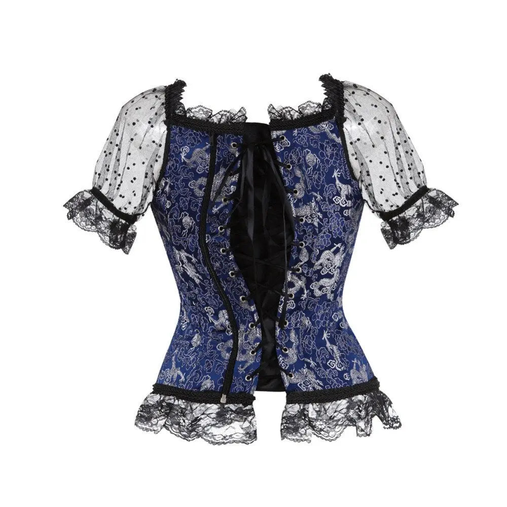 LacyNighty™ Model CT442 LORETTA LACE LINGERIE OVERBUST CORSET
