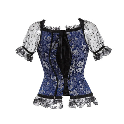 LacyNighty™ Model CT442 LORETTA LACE LINGERIE OVERBUST CORSET