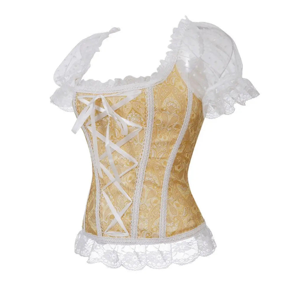 LacyNighty™ Model CT442 LORETTA LACE LINGERIE OVERBUST CORSET