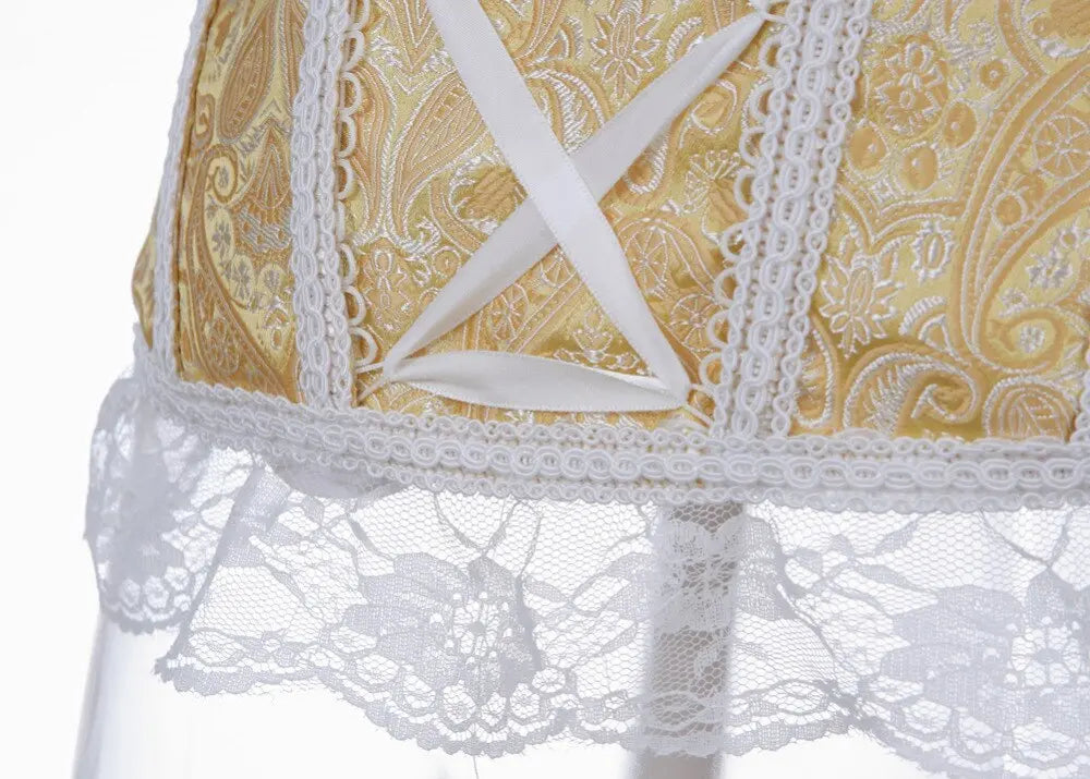 LacyNighty™ Model CT442 LORETTA LACE LINGERIE OVERBUST CORSET