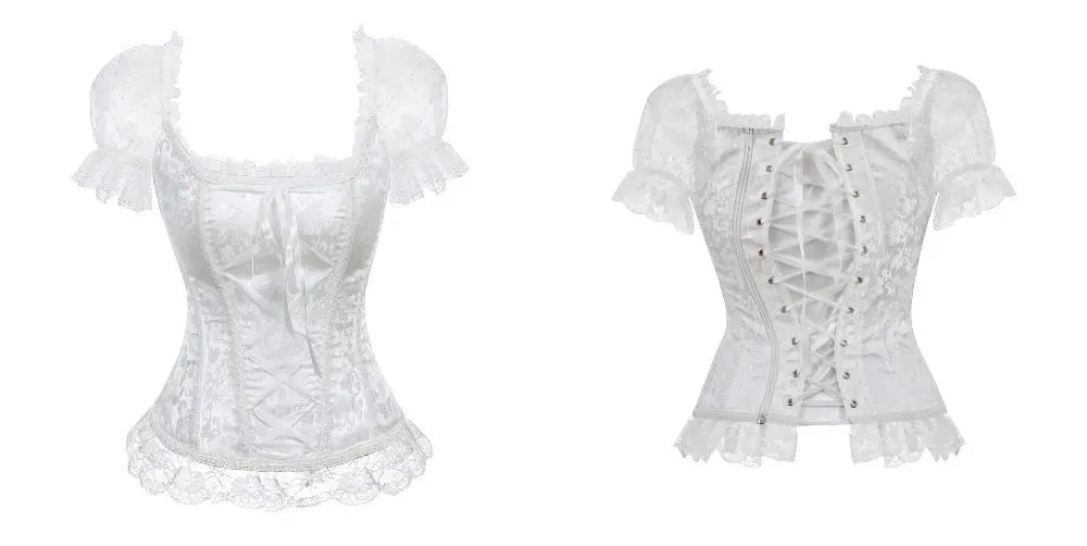 LacyNighty™ Model CT442 LORETTA LACE LINGERIE OVERBUST CORSET