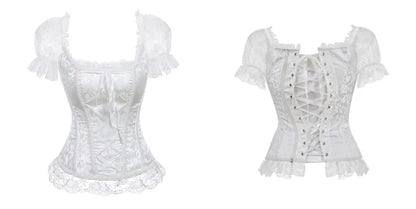 LacyNighty™ Model CT442 LORETTA LACE LINGERIE OVERBUST CORSET