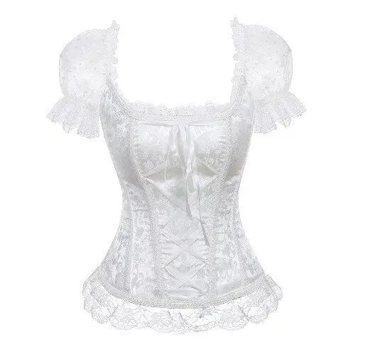 LacyNighty™ Model CT442 LORETTA LACE LINGERIE OVERBUST CORSET