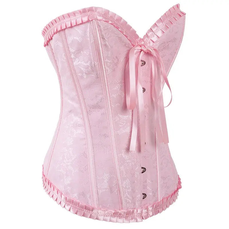 LacyNighty™ Model CT445 LORETTA LACE LINGERIE OVERBUST CORSET