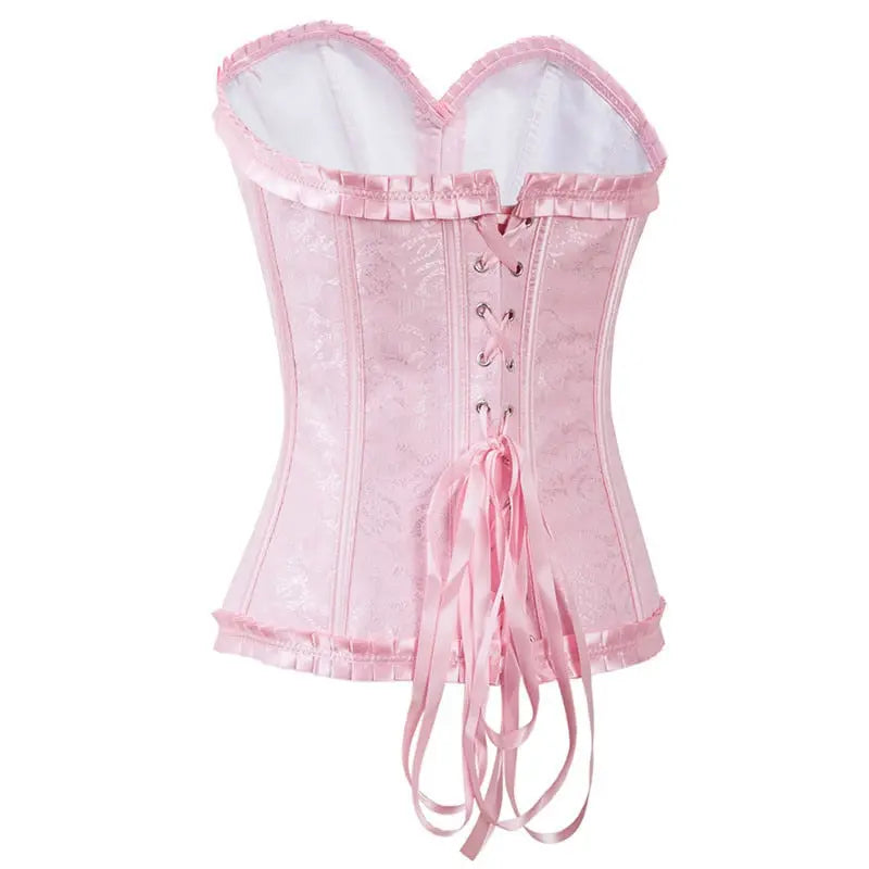LacyNighty™ Model CT445 LORETTA LACE LINGERIE OVERBUST CORSET
