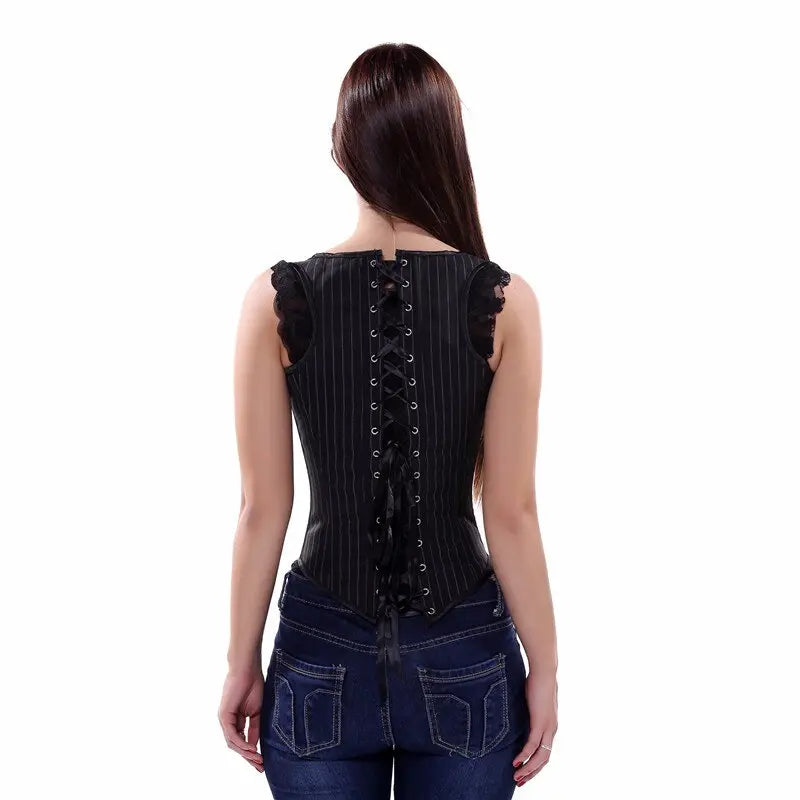 LacyNighty™ Model UC612 LORETTA LACE LINGERIE Underbust Corset