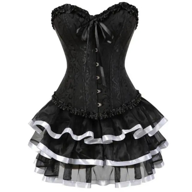 LacyNighty™ Model CD325 LORETTA LACE LINGERIE Corset Dress