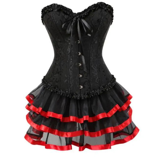 LacyNighty™ Model CD326 LORETTA LACE LINGERIE Corset Dress