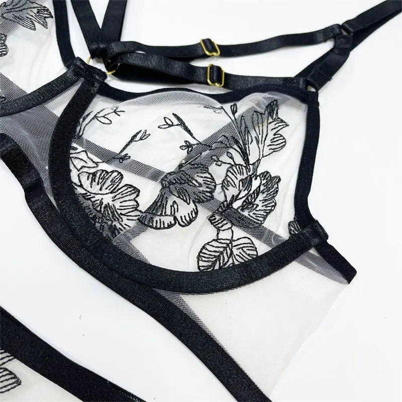 Black Widow 3-Piece Set Lavah Intimates lingerie set