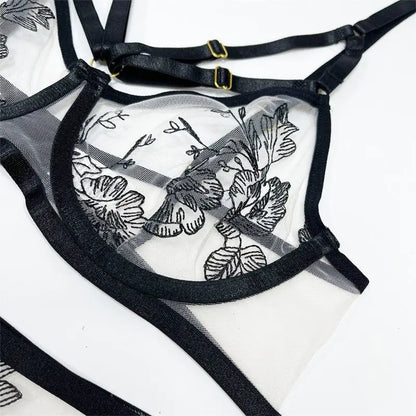 Black Widow 3-Piece Set Lavah Intimates lingerie set