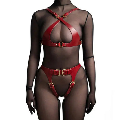 LacyNighty™ Lavah Leather Set Lacy Nighty