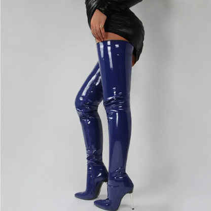LacyNighty™ Seduction Thigh High Heels Lavah Intimates shoes