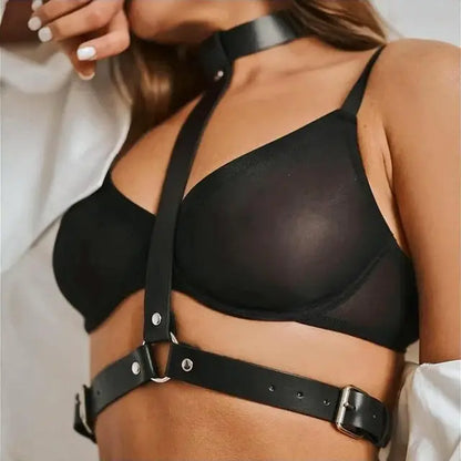 LacyNighty™ Sabrina Leather Top Lavah Pleasure