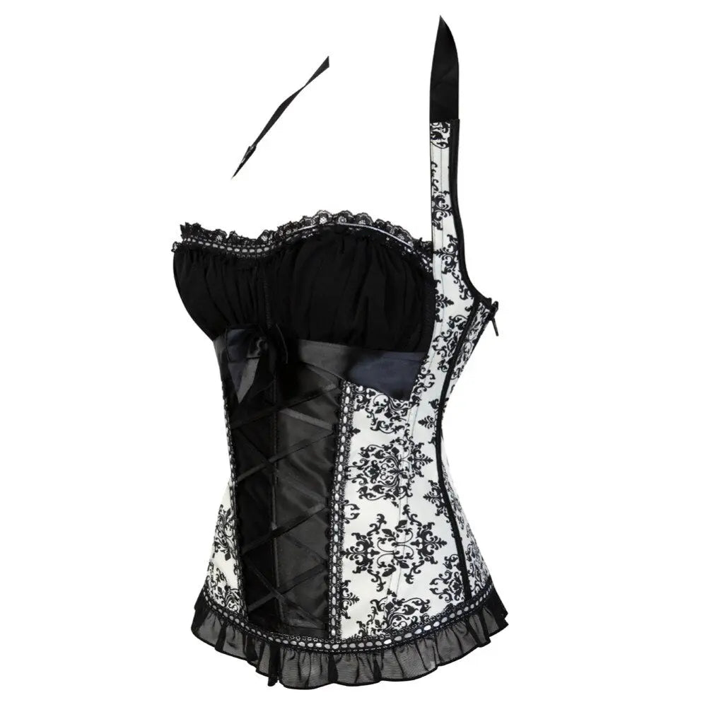 LacyNighty™ Model CT432 LORETTA LACE LINGERIE OVERBUST CORSET