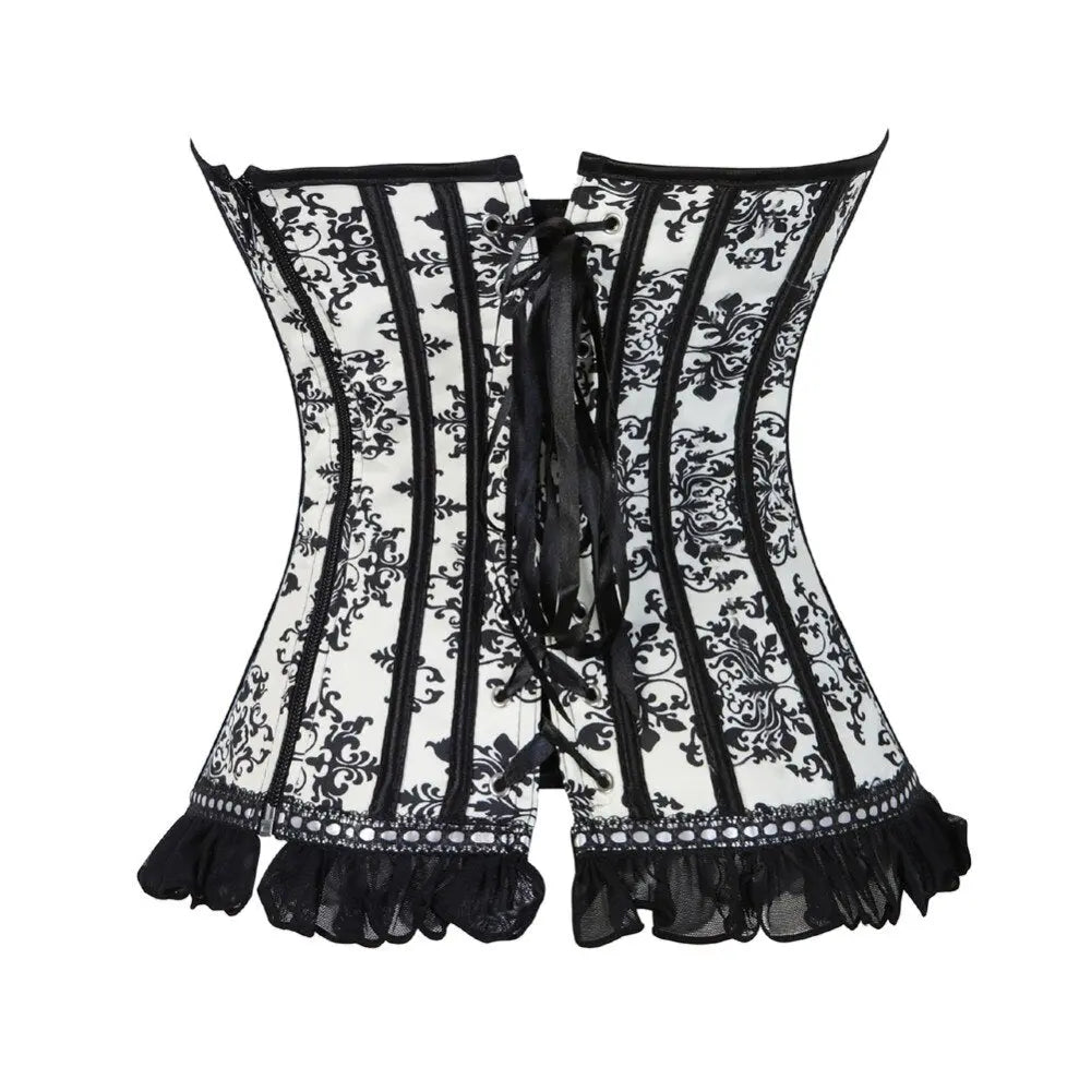 LacyNighty™ Model CT432 LORETTA LACE LINGERIE OVERBUST CORSET