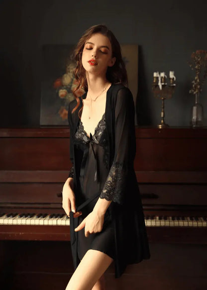 LacyNighty™ Pyjama Nastasia Iris Lingerie Pyjama