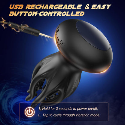 💥 2025 Limited 75% ️OFF 💦 KRAKEN Suptruck™ X10 Unisex 360° Vibrator📱 32 Massage Beads & 10 Modes Hemiras