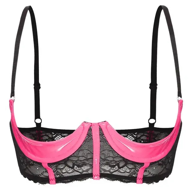 Open Cup Leather Lingerie ghalas