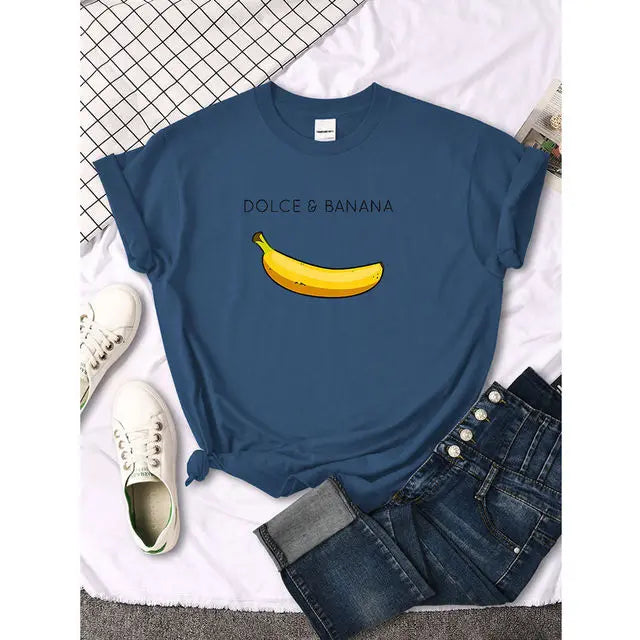 Womens Banana T-Shirt Lacy0301