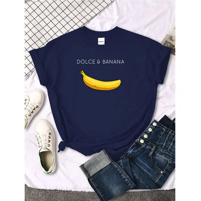 Womens Banana T-Shirt Lacy0301