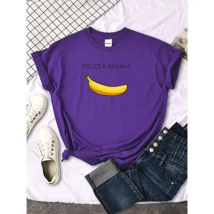 Womens Banana T-Shirt Lacy0301