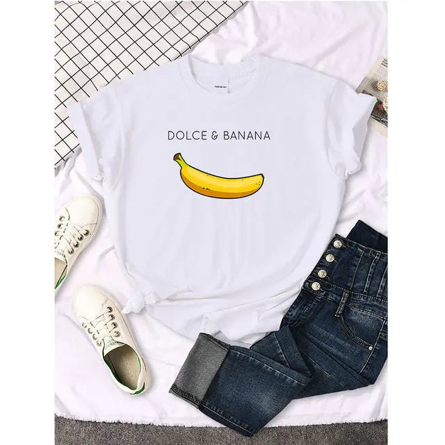 Womens Banana T-Shirt Lacy0301