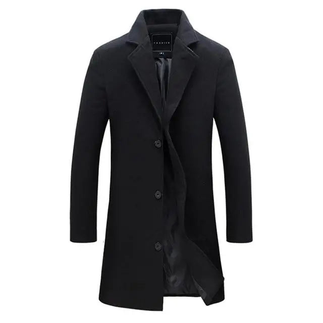Winter Wool Coat Man's Wardrobe Trend Store Wool & Blends
