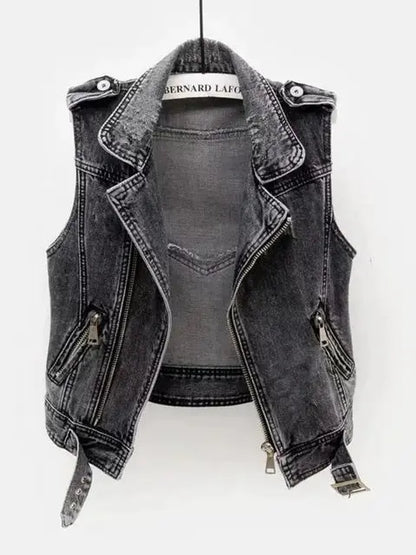 Denim Waistcoat Lacy0301 Home