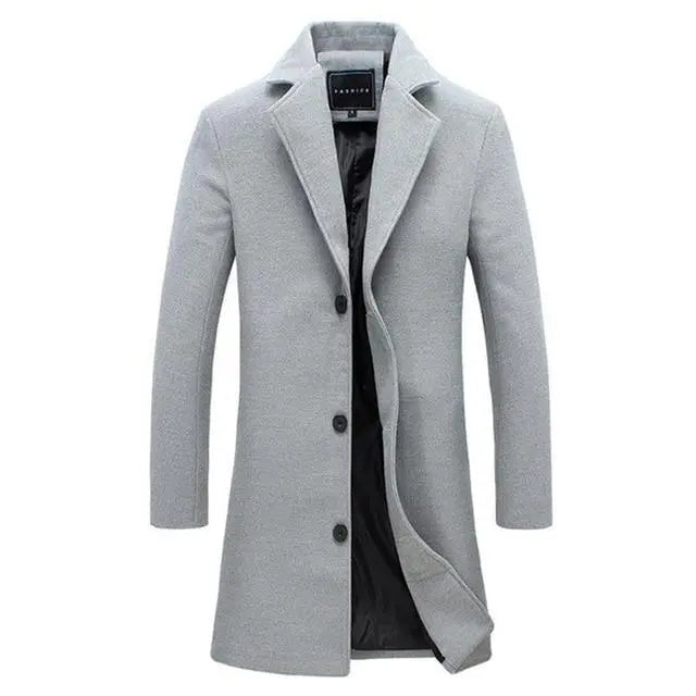 Winter Wool Coat Man's Wardrobe Trend Store Wool & Blends