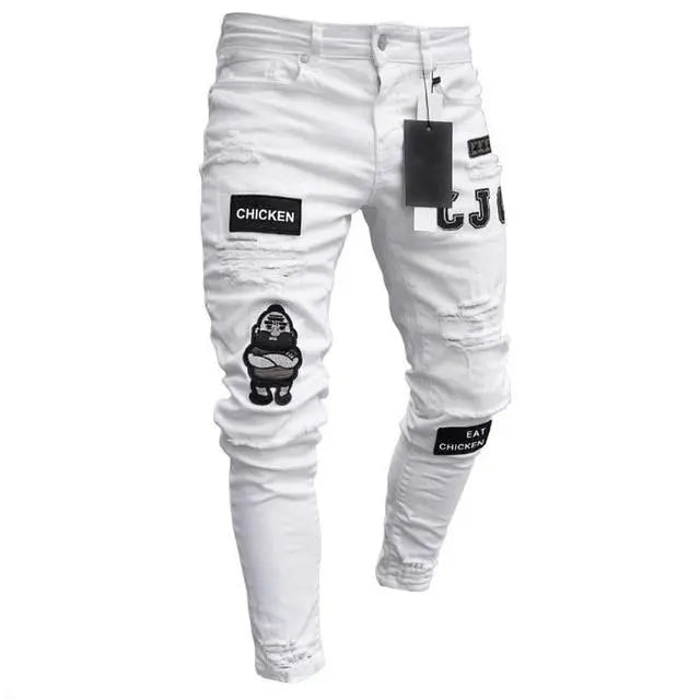 Ripped Skinny Biker Jeans Cele China Top 1 Jeans