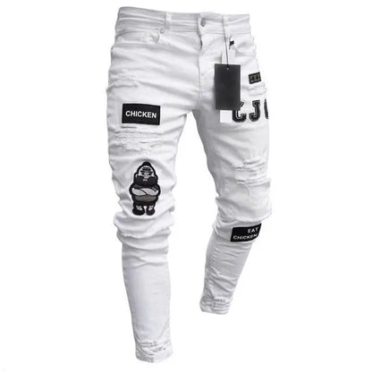 Ripped Skinny Biker Jeans Cele China Top 1 Jeans