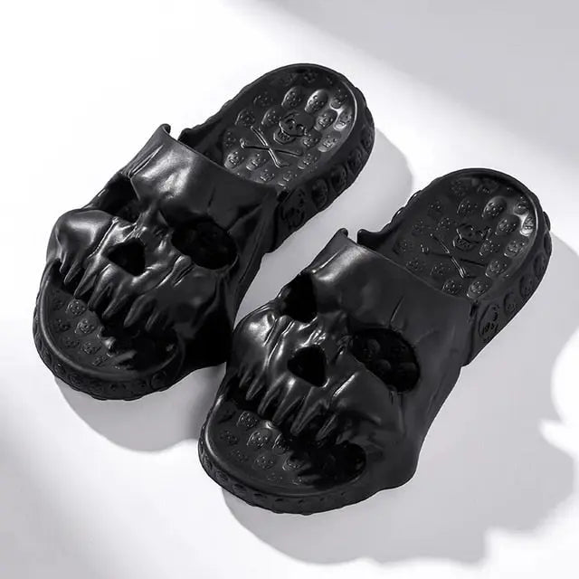 Unisex Skull Slippers BEVERGREEN Official Store Home