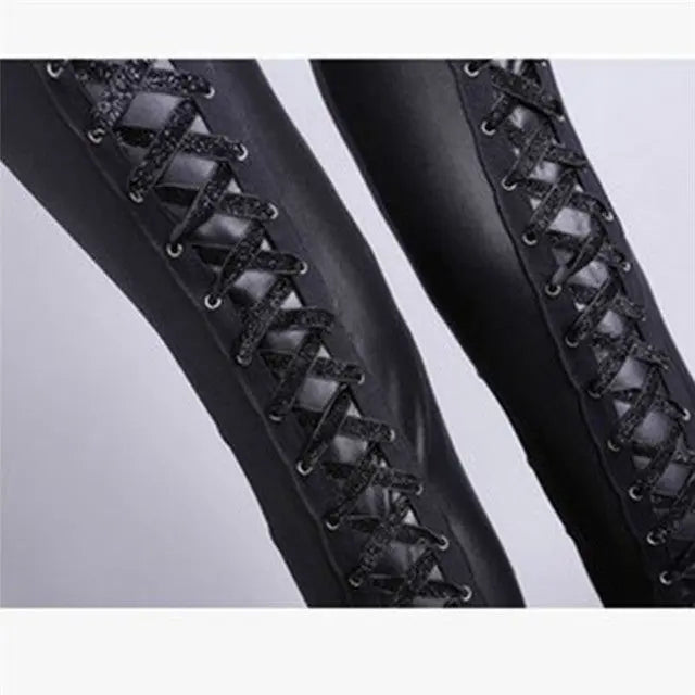 Lace Up Trousers Fashion-Go Store Home