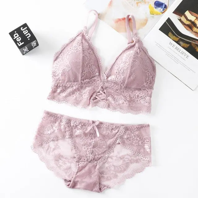 The Flower that Resembles You Bra Sets Fenland Clothes Store Lingerie & Intimates