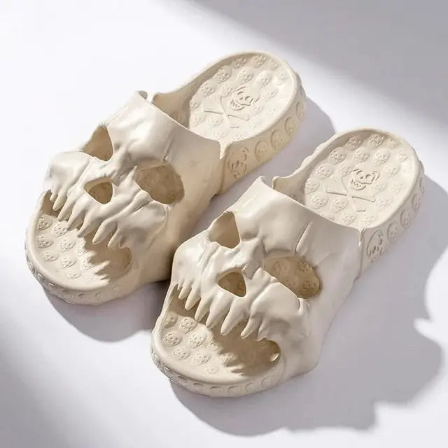 Unisex Skull Slippers BEVERGREEN Official Store Home