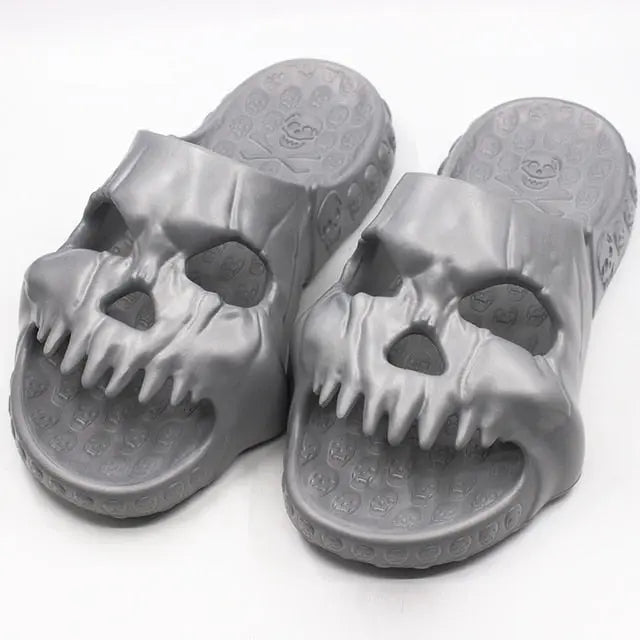 Unisex Skull Slippers BEVERGREEN Official Store Home