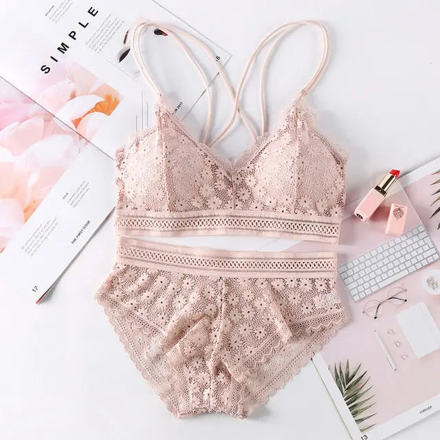 The Flower that Resembles You Bra Sets Fenland Clothes Store Lingerie & Intimates