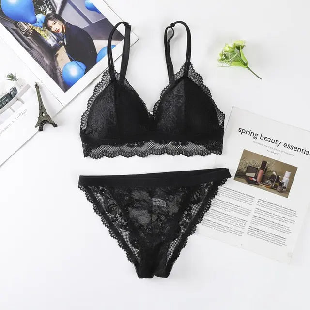 The Flower that Resembles You Bra Sets Fenland Clothes Store Lingerie & Intimates