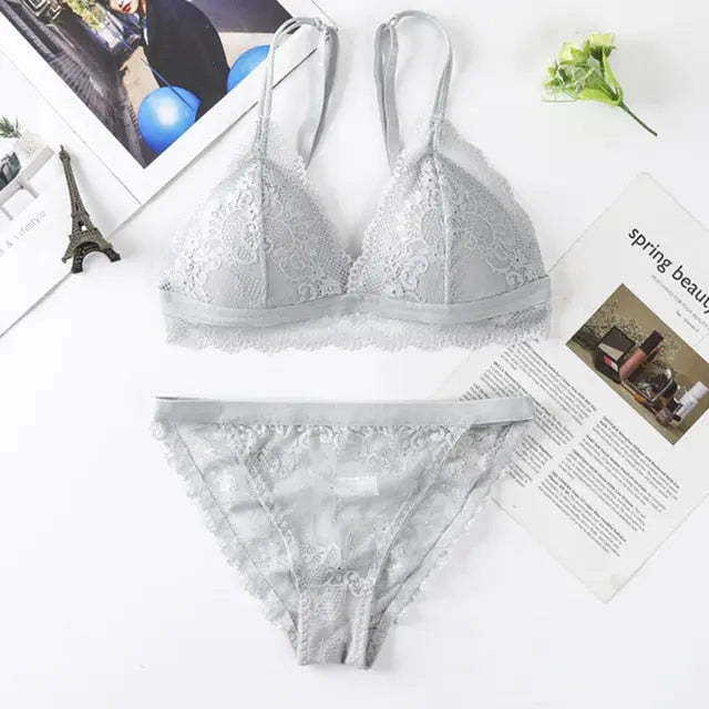 The Flower that Resembles You Bra Sets Fenland Clothes Store Lingerie & Intimates