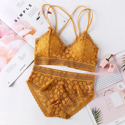 The Flower that Resembles You Bra Sets Fenland Clothes Store Lingerie & Intimates
