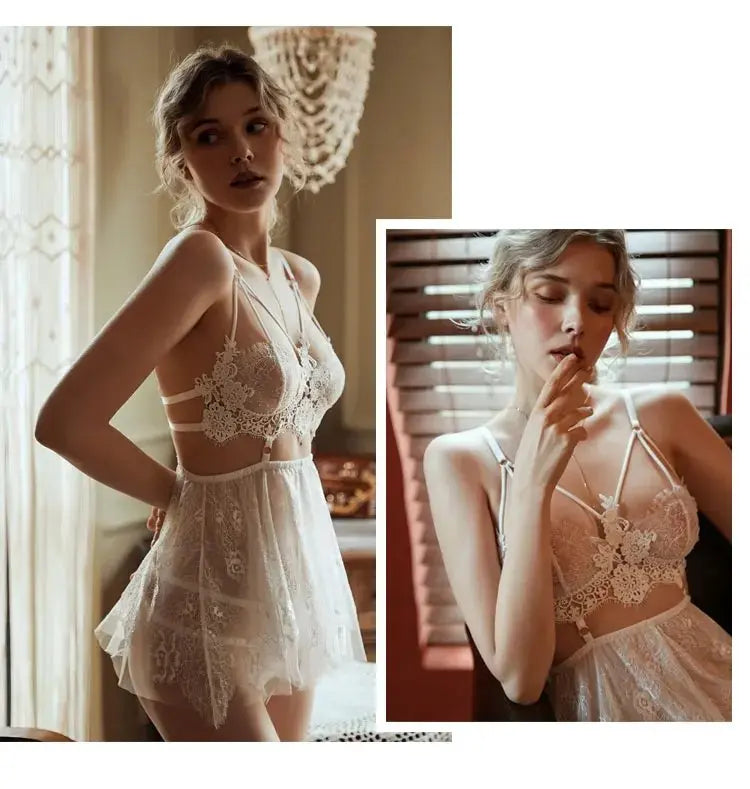 LacyNighty™ Goddess Satin Lacy Nighty