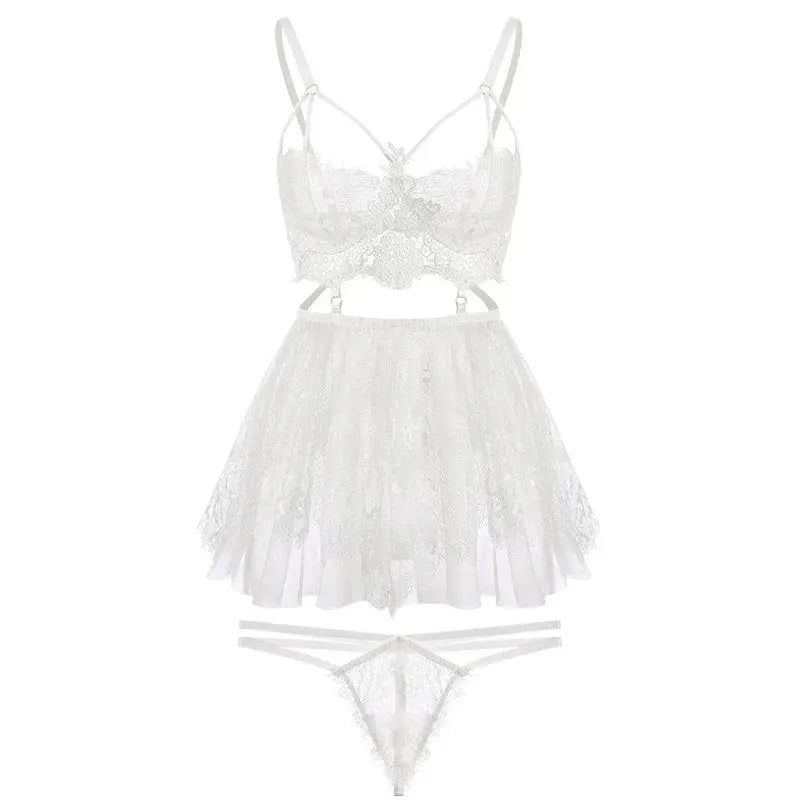 LacyNighty™ Goddess Satin Lacy Nighty