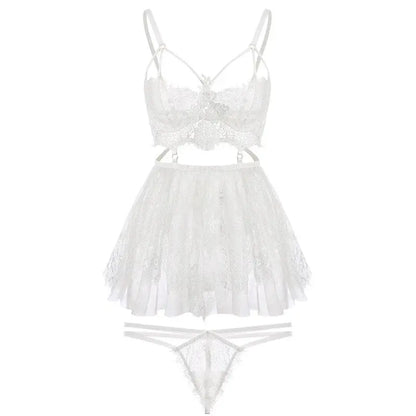 LacyNighty™ Goddess Satin Lacy Nighty